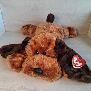 Ty Beanie Babies Buddies Memphis The Hound Dog 2001 Floppy Stuffed Puppy 15”
